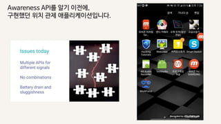 4. 센서와 location으로 가능한 것들 그리고 Google Awareness API