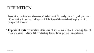 local anaesthesia used in dentistery ppt | PPTX