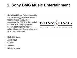 4 major record labels