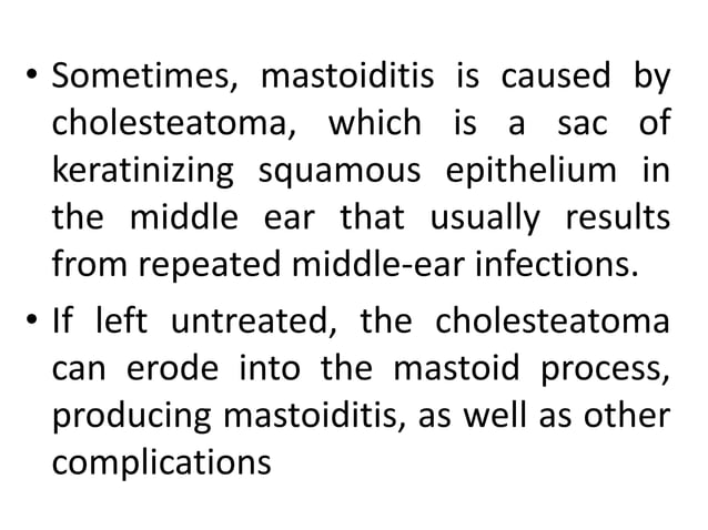 MASTOIDITIS POWERPOINT WILL HELP YOU KNOW THE MAST SITE | PPT