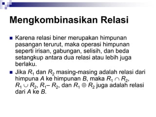 Relasi Include 4 matriks dan relasi | PPT