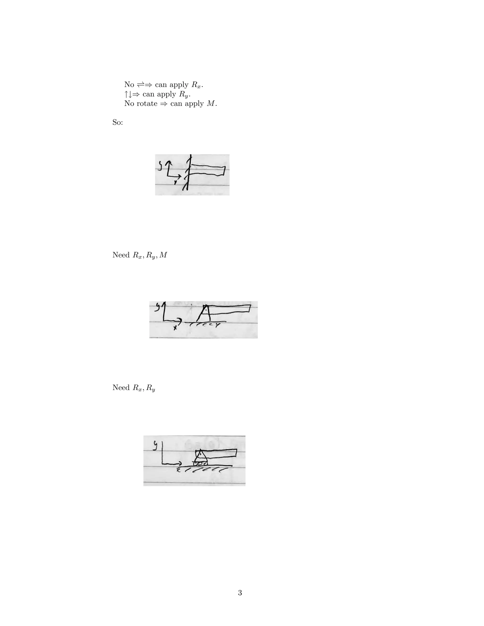 No ⇒ can apply Rx.
↑↓⇒ can apply Ry.
No rotate ⇒ can apply M.
So:
Need Rx, Ry, M
Need Rx, Ry
3
 
