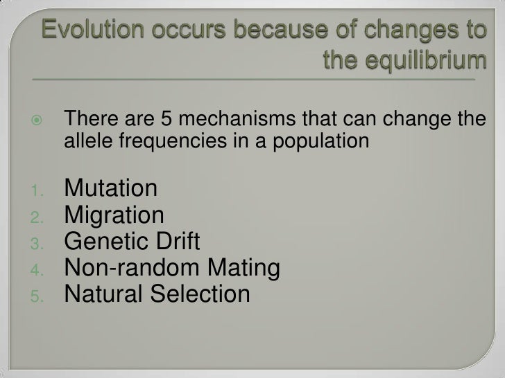 Can Natural Selection Change Allele Frequencies Can Natural Selection Change Allele Frequencies