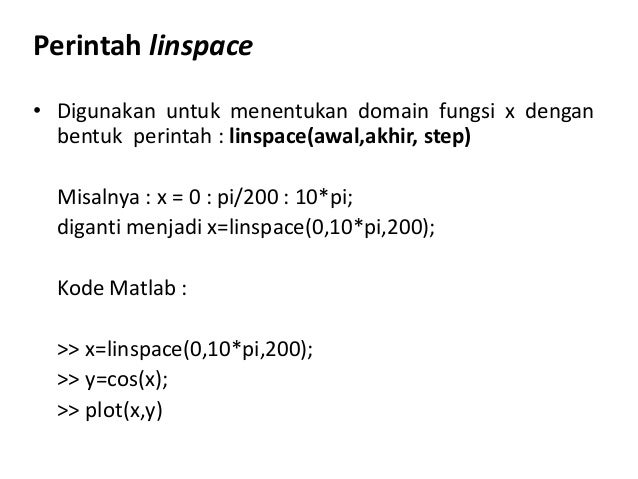 4 Menggambar Grafik Fungsi Dengan Matlab