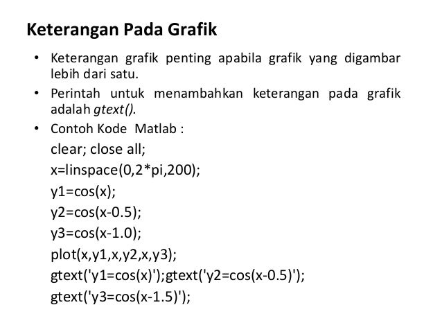 4 Menggambar Grafik Fungsi Dengan Matlab