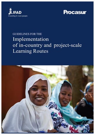 GUIDELINES FOR THE
Implementation
of in-country and project-scale
Learning Routes
 