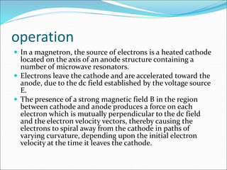 MICMicrowave Tubes – klystron, reflex klystron, magnetron and TWT. | PPT