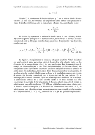 Capítulo 4: Modelado de los sistemas dinámicos Apuntes de Regulación Automática 
por la relación del tren de engranajes. Similares resultados se consigue en el estudio de 
los transformadores eléctricos: 
2 
1 
2 
N 
N 
 = + 
 
  
 
	 	 

 
( ) 2 1 1 
Beq B B 
= + 
1 2 
1 
2 
N 
N 
Jeq J 
C 
 
 