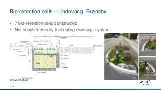 Bio-retention cells – Lindevang, Brøndby
© DHI
• 7 bio-retention cells constructed
• Not coupled directly to existing drainage system
Drawing: Orbicon
 