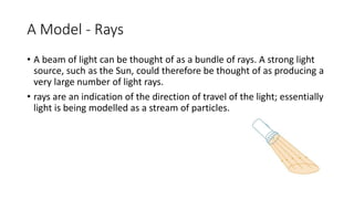 4 modelling simple light properties (waves, particles, reflection ...