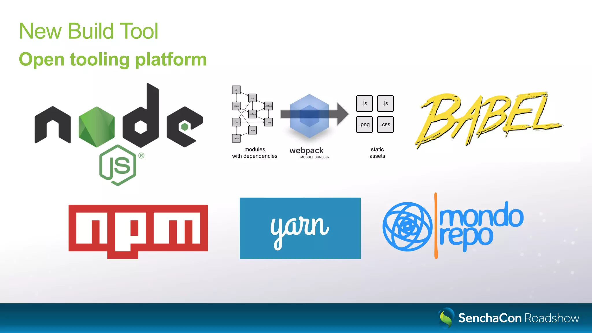 New Build Tool
Open tooling platform
 