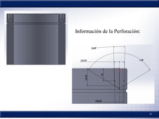 21
Información de la Perforación:
 