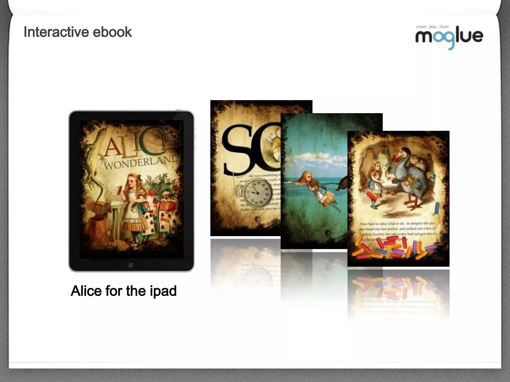 Interactive ebookAlice for the ipad