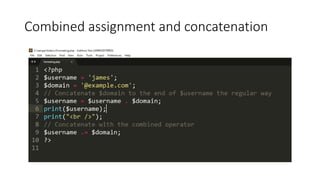 Combined assignment and concatenation
 