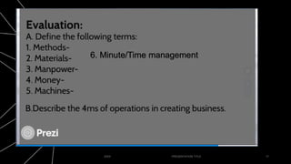 THANK YOU
20XX PRESENTATION TITLE 17
6. Minute/Time management
 
