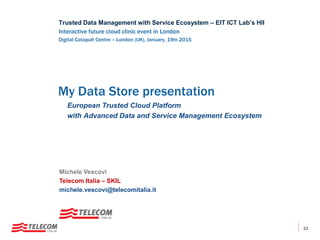 My Data Store - Telecom Italia | PPTX