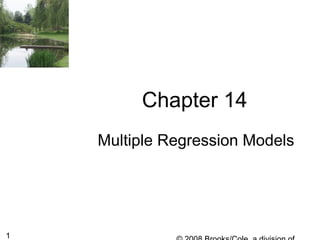 1
Chapter 14
Multiple Regression Models
 