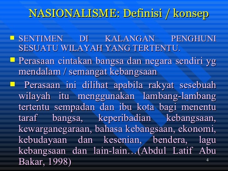 4 Nasionalisme