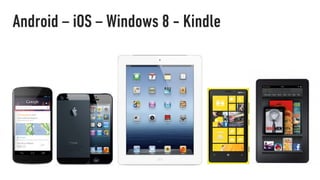 Android – iOS – Windows 8 - Kindle
 