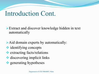Text Mining Framework | PPTX