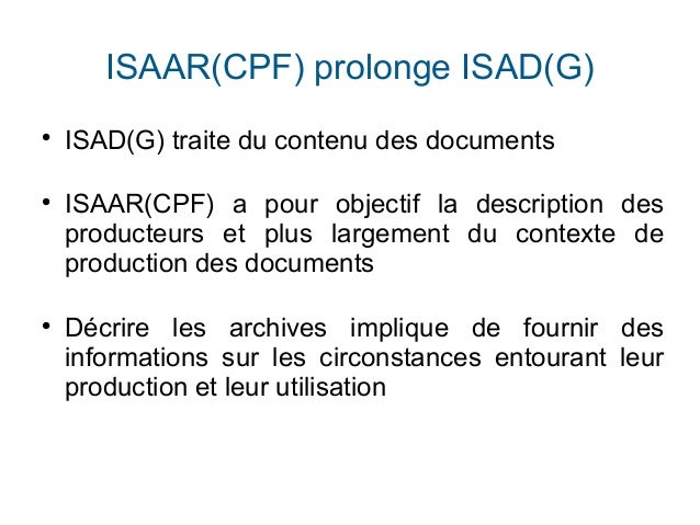 Les 4 Normes De Description Archivistique Riset
