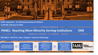 Panel: Reaching More Minority Serving Institutions