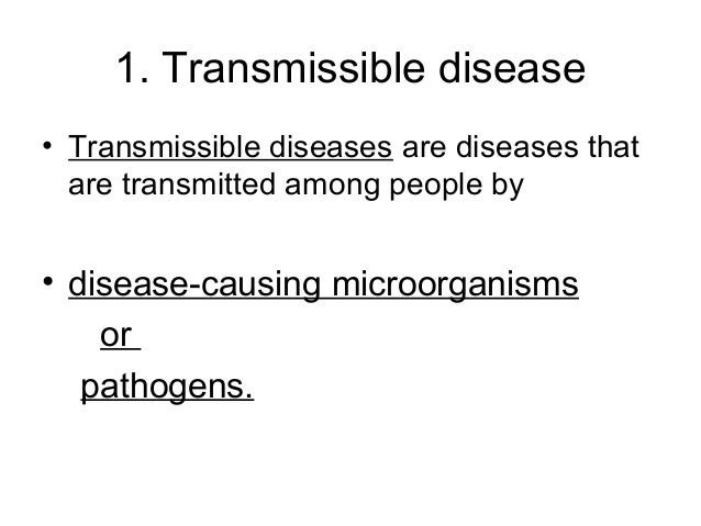 4 n transmissible diseases and non transmissible diseases