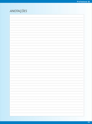 ANOTAÇÕES
151
Profissional QI
 