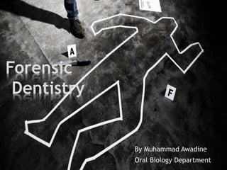 By Muhammad Awadine
Oral Biology Department
Forensic
Dentistry
 