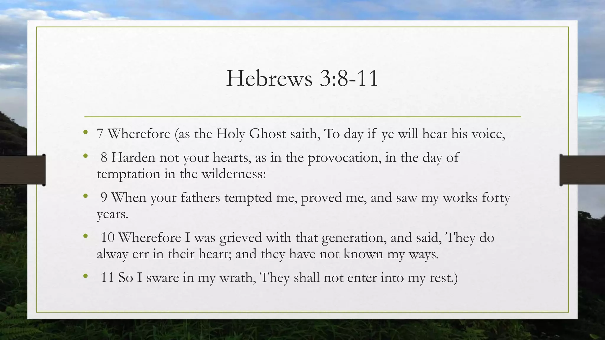 4 our journey of faith the exodus patterns provocation of grace & tree ...