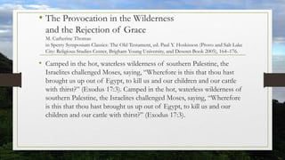 4 our journey of faith the exodus patterns provocation of grace & tree ...