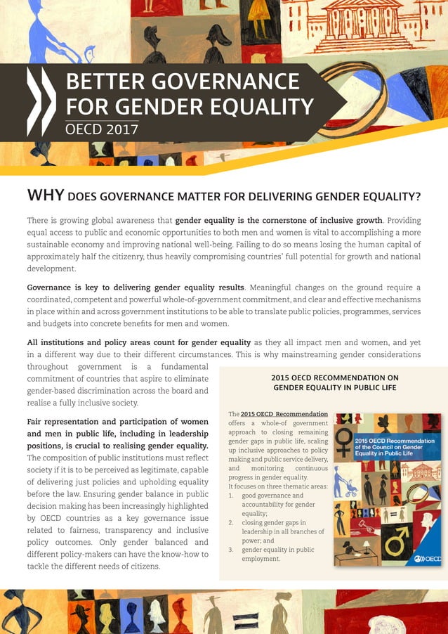 Better Governance for Gender Equality OECD Flyer | PDF