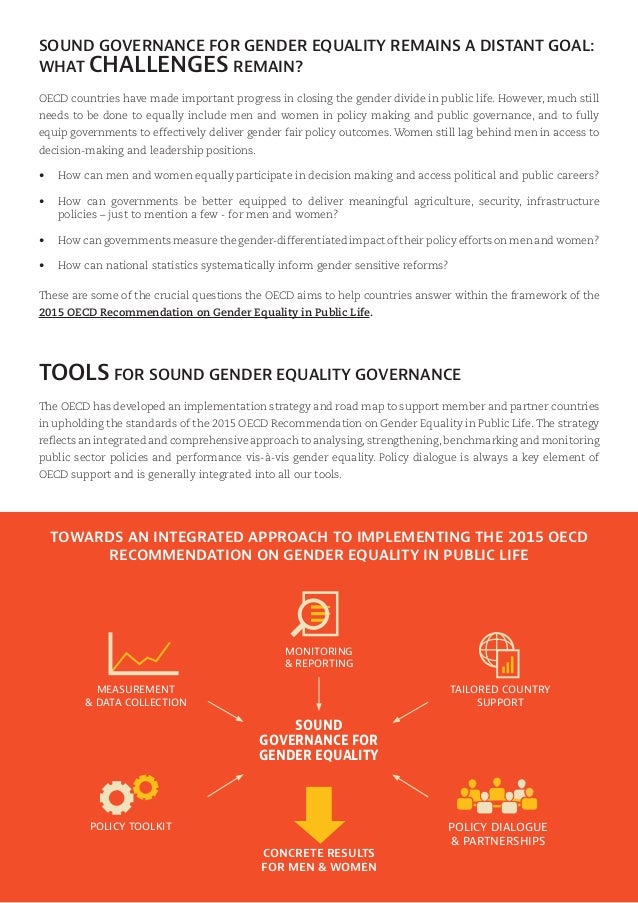 Better Governance for Gender Equality OECD Flyer