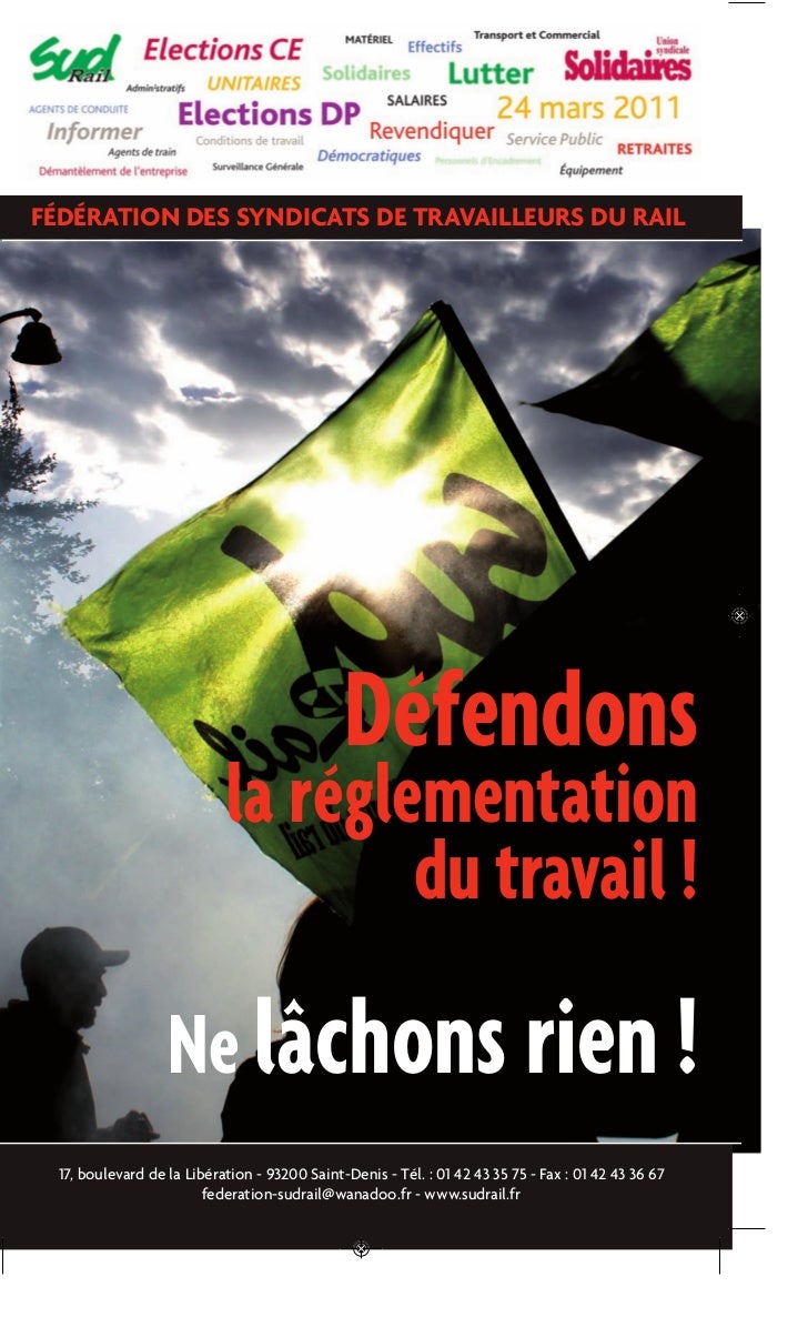 Défendons la réglementation du travail