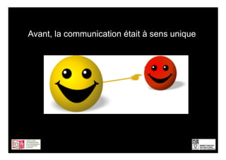 Avant, la communication était à sens unique




                                              9
 
