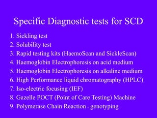Scd Testing Hplc Comprehensive Overview of Sickle Cell Anaemia: Pathogenesis, Diagnosis ...