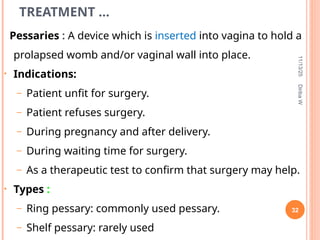 4, Pelvic Organ Prolapse for students .ppt