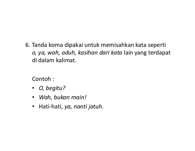 4 pemakaian tanda baca