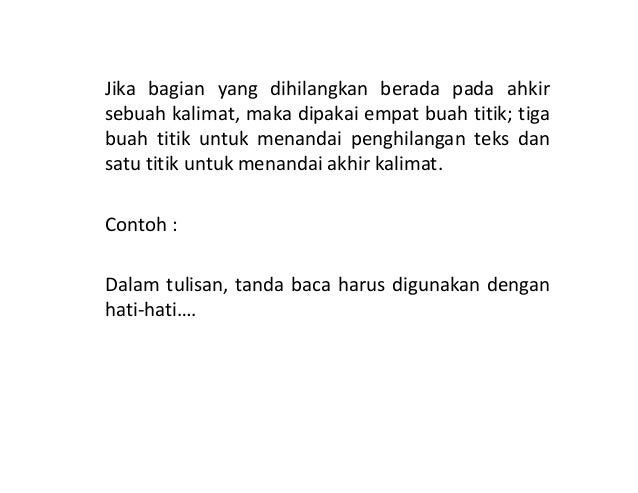 4 pemakaian tanda baca