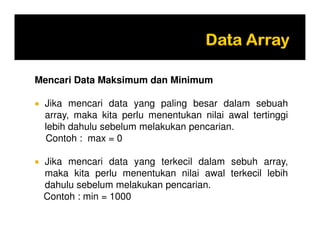 4 pengolahan data array | PDF