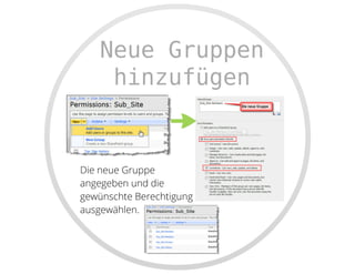 SharePoint Lektion #4: Berechtigungen verwalten