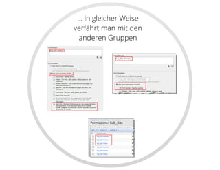 SharePoint Lektion #4: Berechtigungen verwalten