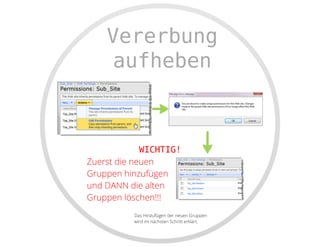 SharePoint Lektion #4: Berechtigungen verwalten