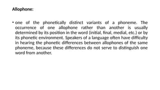 Comprehensive Overview of Phonology: Sounds, Phonemes, and Minimal ...