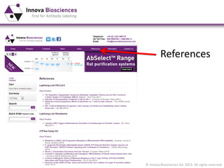 © Innova Biosciences ltd. 2013. All rights reserved
References
 