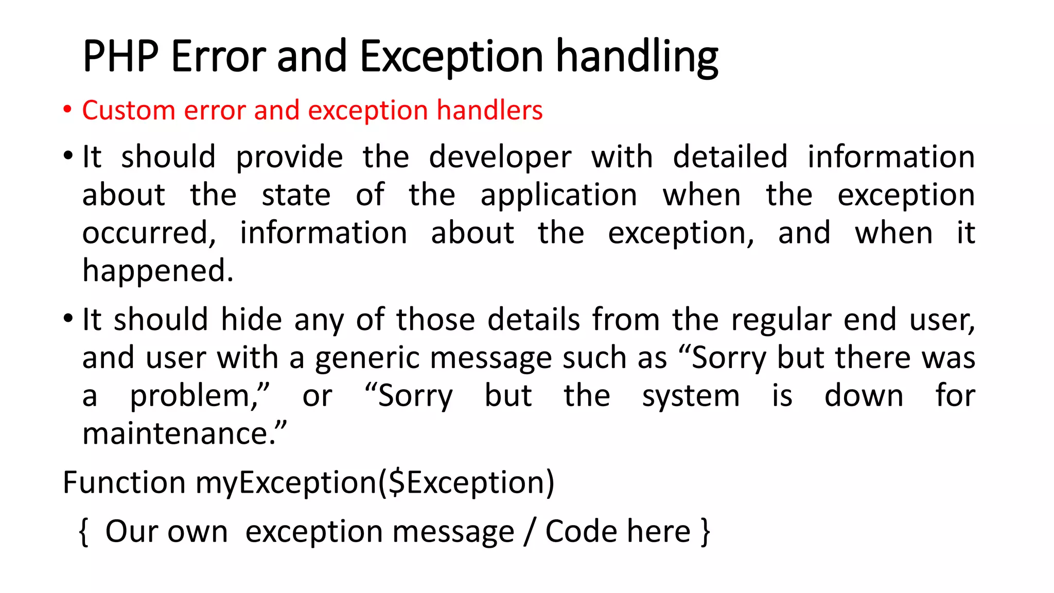 Module-4_WTA_PHP Class & Error Handling | PPT