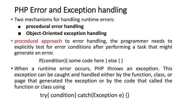 Module-4_WTA_PHP Class & Error Handling | PPT