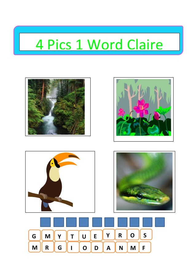 4 pic 1 word