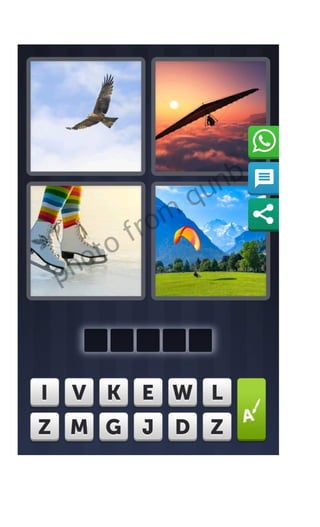 Let's Test Your Knowledge in Four Pics one Word