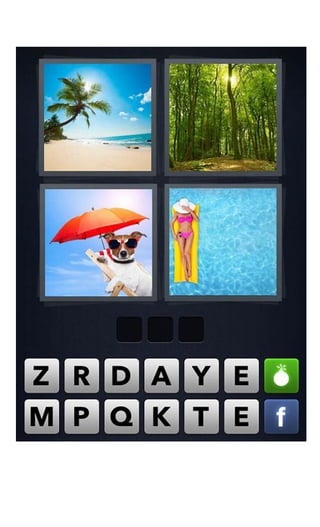 Let's Test Your Knowledge in Four Pics one Word